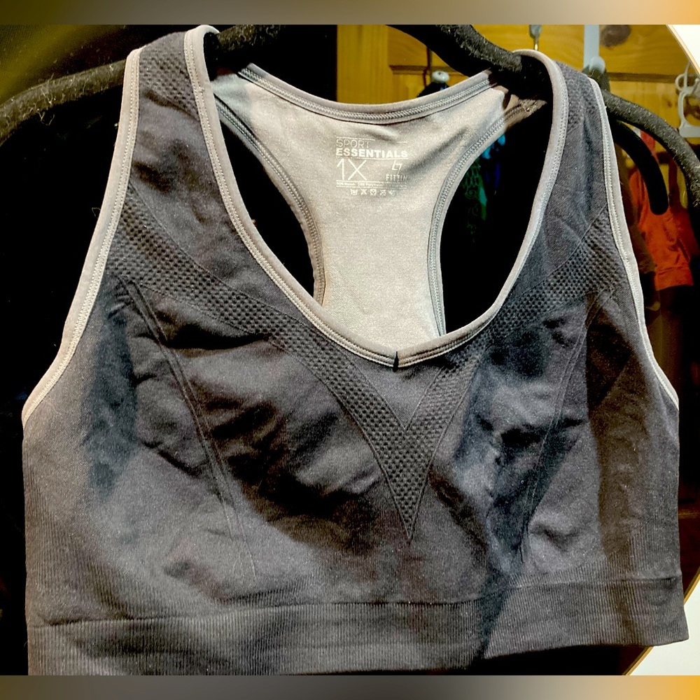 Essentials Women's Black Sports Bra